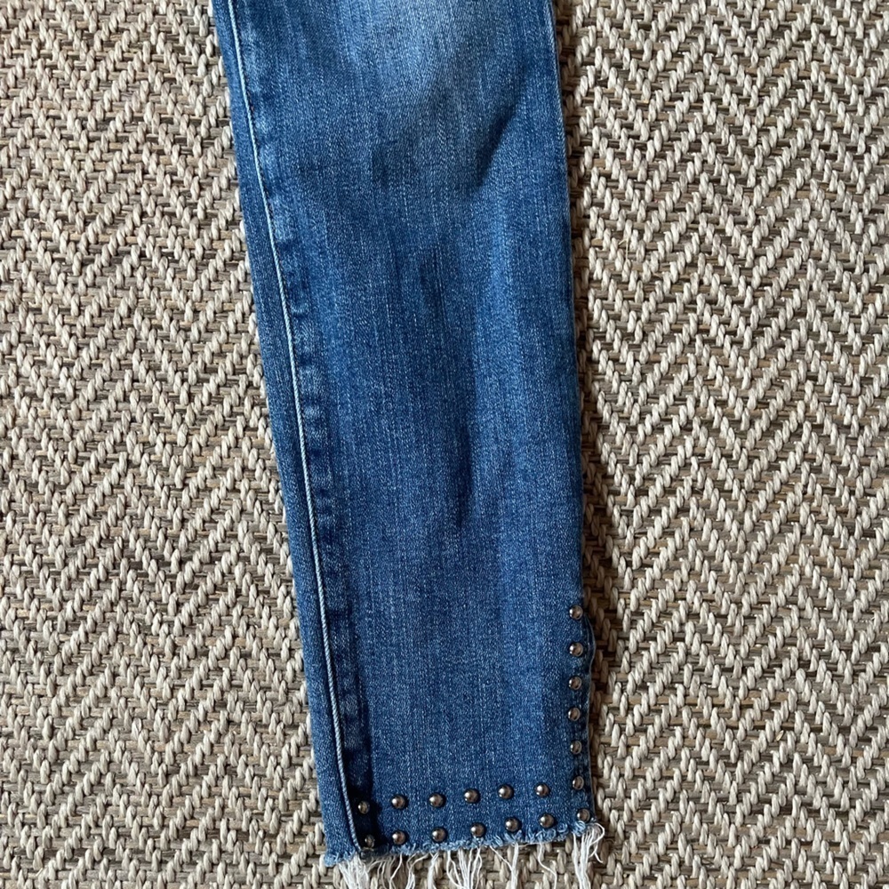 Frame Le High Skinny Raw Hem Ankle Denim Jeans Size 26 - Picture 4 of 7